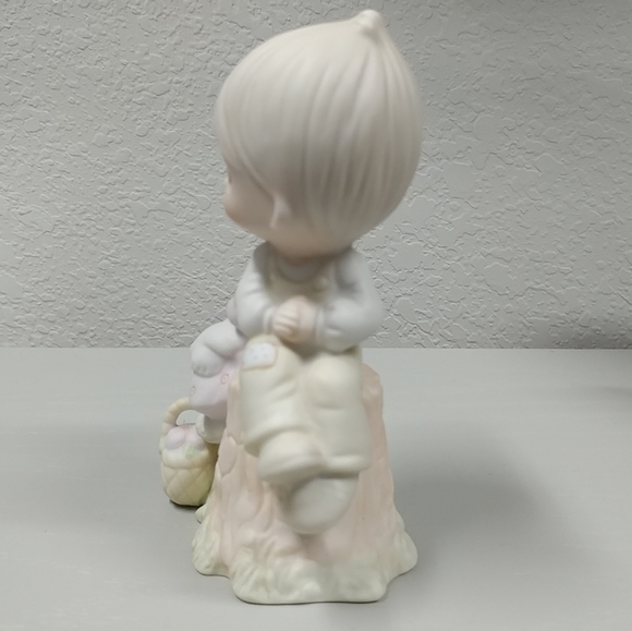 Precious Moments Love One Another Girl Boy Figurine 1978 Jonathan & David Enesco - Picture 8 of 14